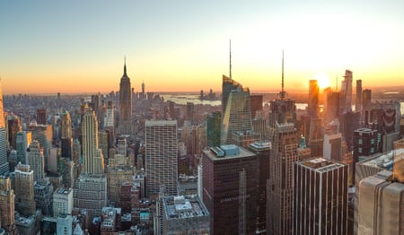 Multiple buildings in city